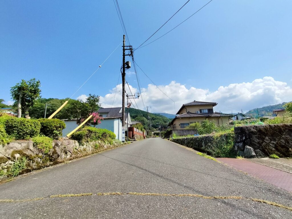 夏の湯ヶ島の道