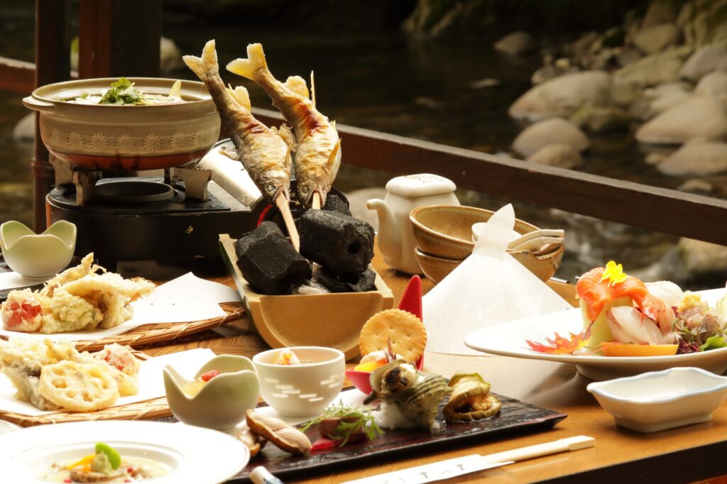 川床の料理